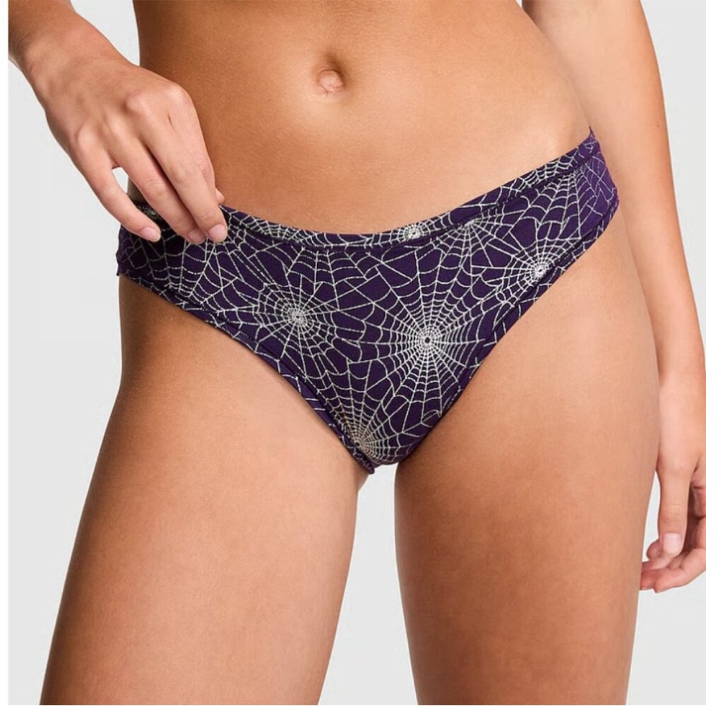 Victoria’s Secret PINK Cotton Bikini Panty | Foil Print Midnight